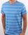Gant Breton Stripe Short Sleeve T-shirt Pacific Blue
