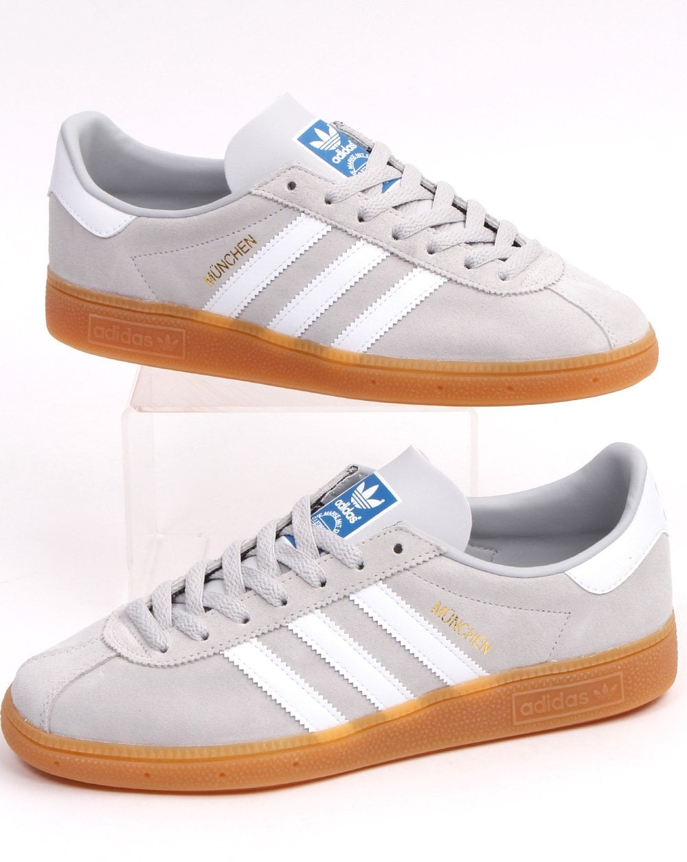 Adidas Munchen Trainers Light Grey/White