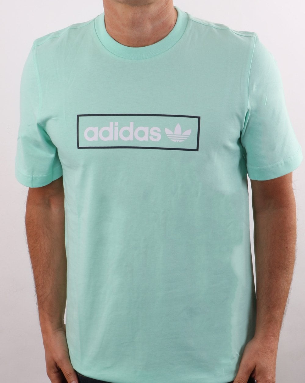 Adidas Originals Linear Logo T Shirt Clear Mint
