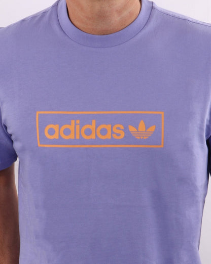 Adidas Originals Linear Logo T Shirt Light Purple