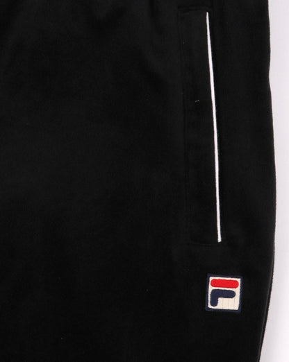Fila Vintage Velour Track Pants Black