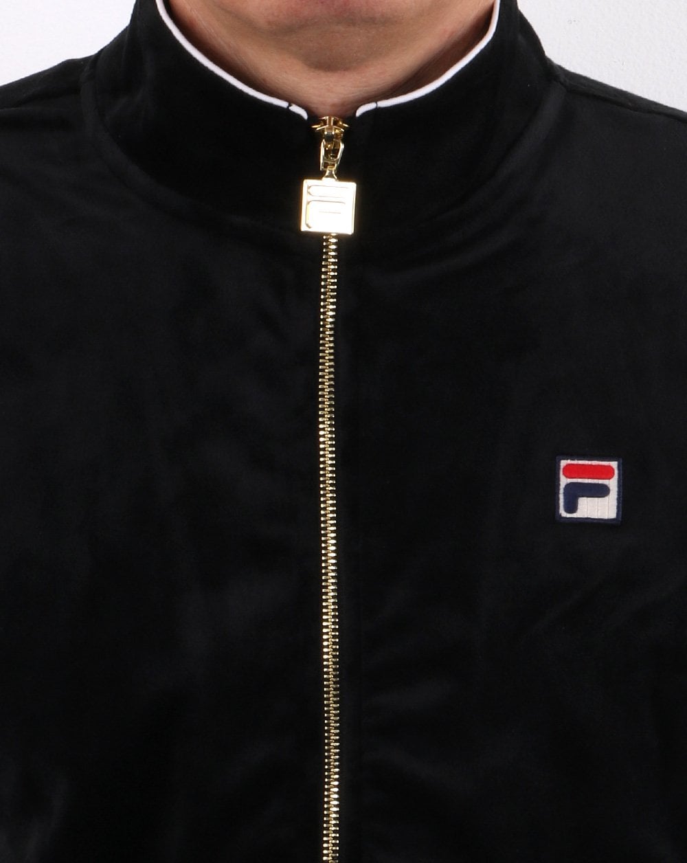 Fila Vintage Velour Track Top Black