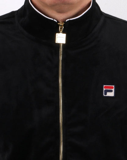 Fila Vintage Velour Track Top Black