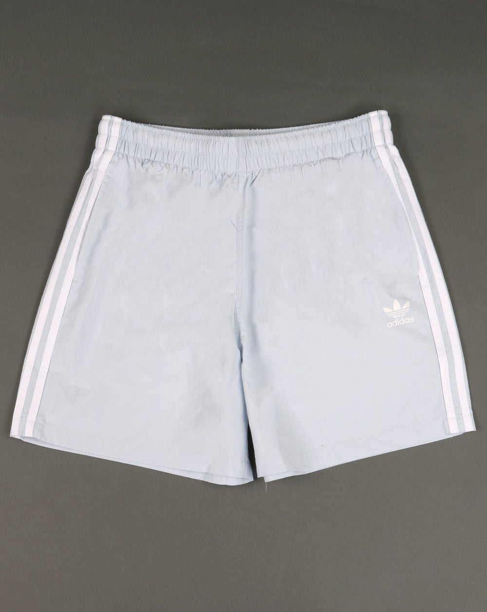 Adidas Originals 3 Stripes Swim Shorts Ice Blue