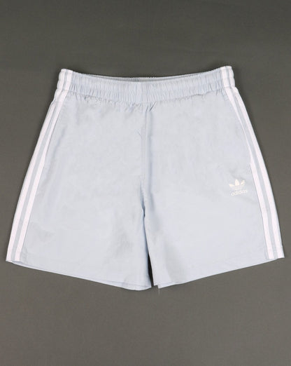 Adidas Originals 3 Stripes Swim Shorts Ice Blue