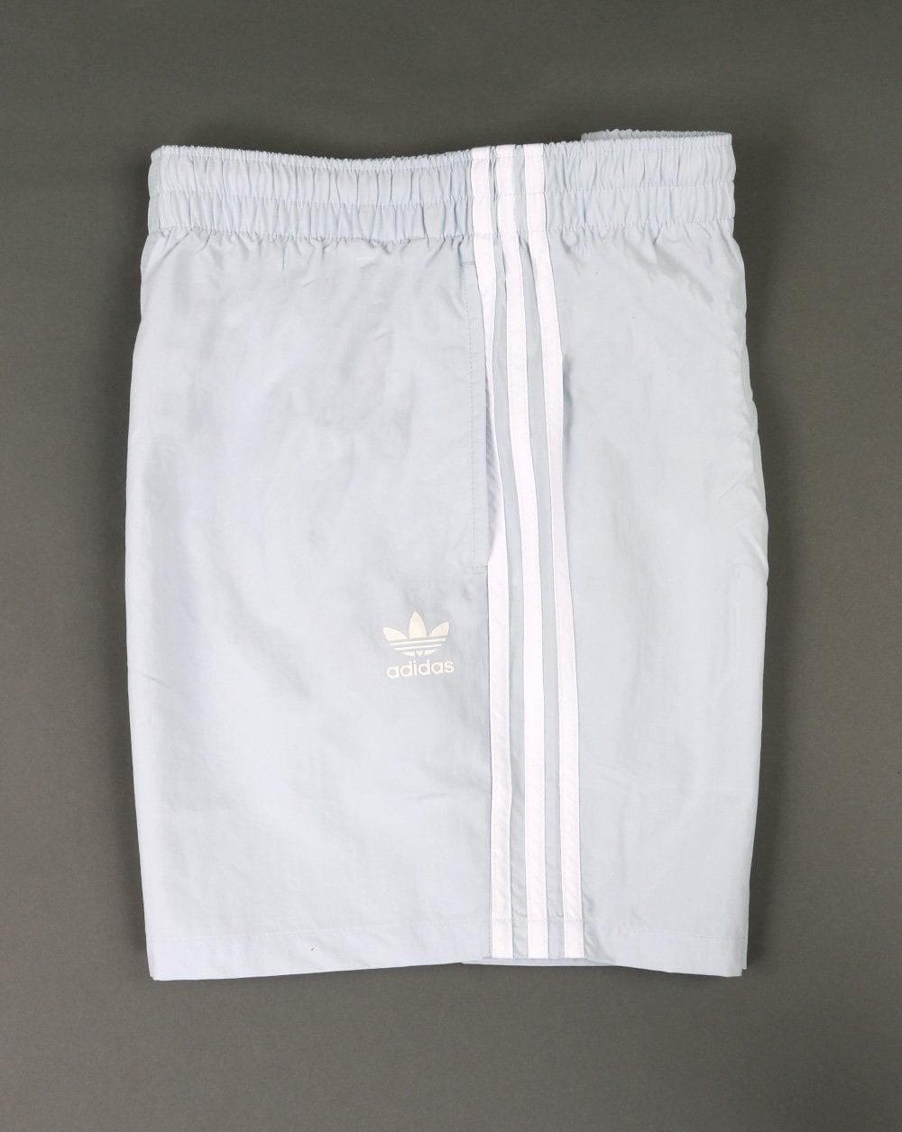 Adidas Originals 3 Stripes Swim Shorts Ice Blue