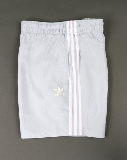 Adidas Originals 3 Stripes Swim Shorts Ice Blue