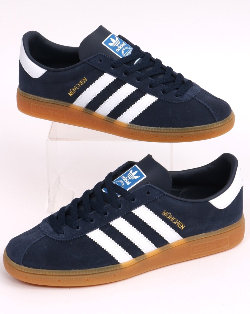 Adidas Munchen Trainers Navy/White/Gum