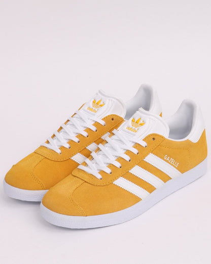 Adidas Gazelle Trainers Golden Yellow/White
