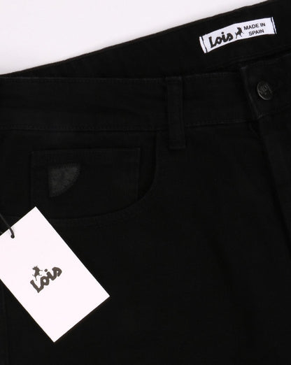 Lois Terrace Regular Taper Jeans Black