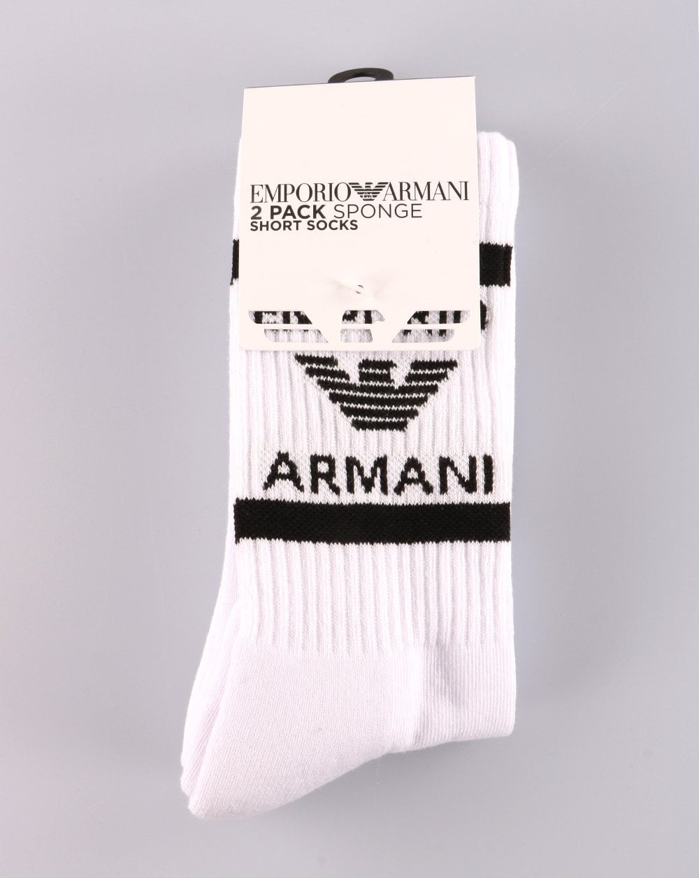 Emporio Armani 2 Pack Socks White
