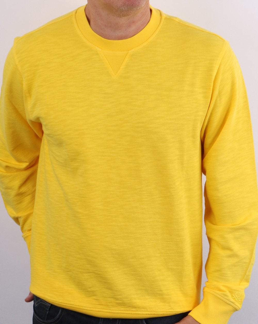 Benetton Lightweight Sweatshirt Sunflower Yellow