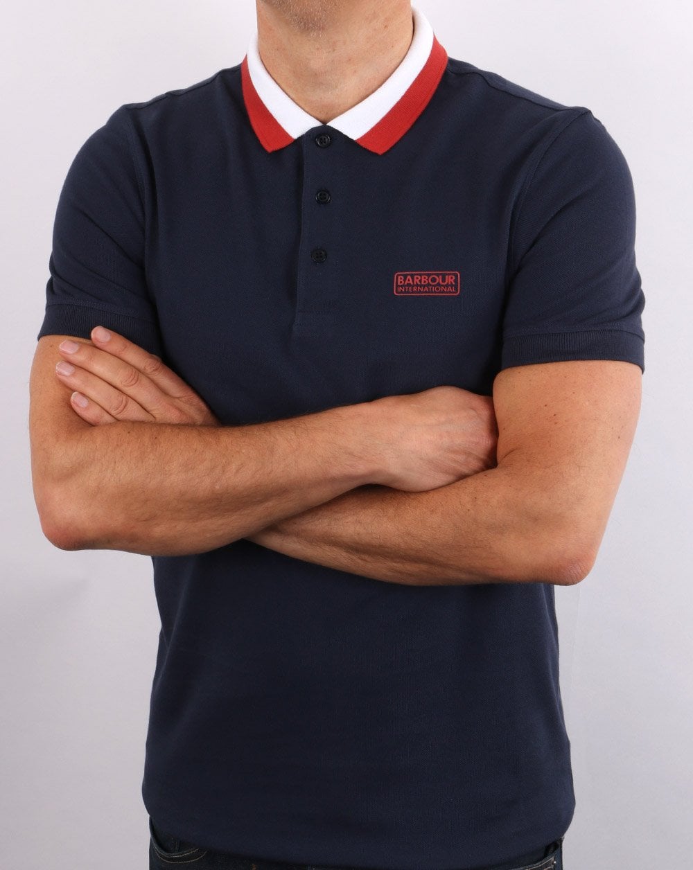 Barbour International Ampere Polo Shirt Dress Blue