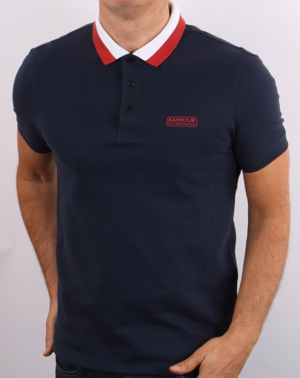 Barbour International Ampere Polo Shirt Dress Blue
