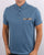 Barbour Tartan Pocket Polo Shirt Blue