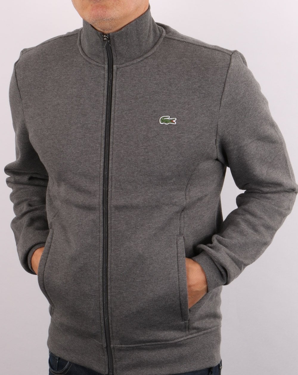 Lacoste Full Zip Track Top Graphite