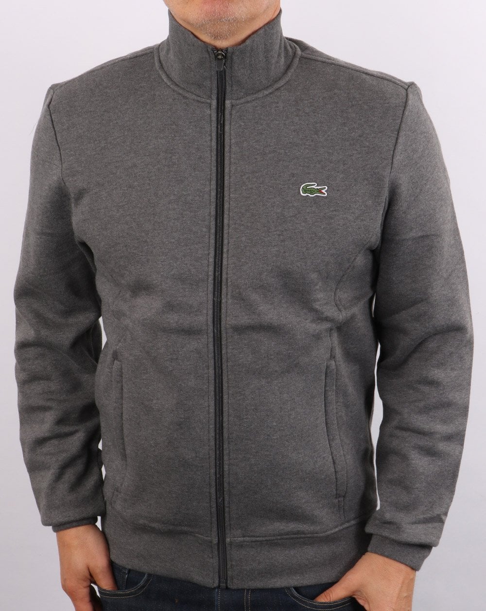 Lacoste Full Zip Track Top Graphite