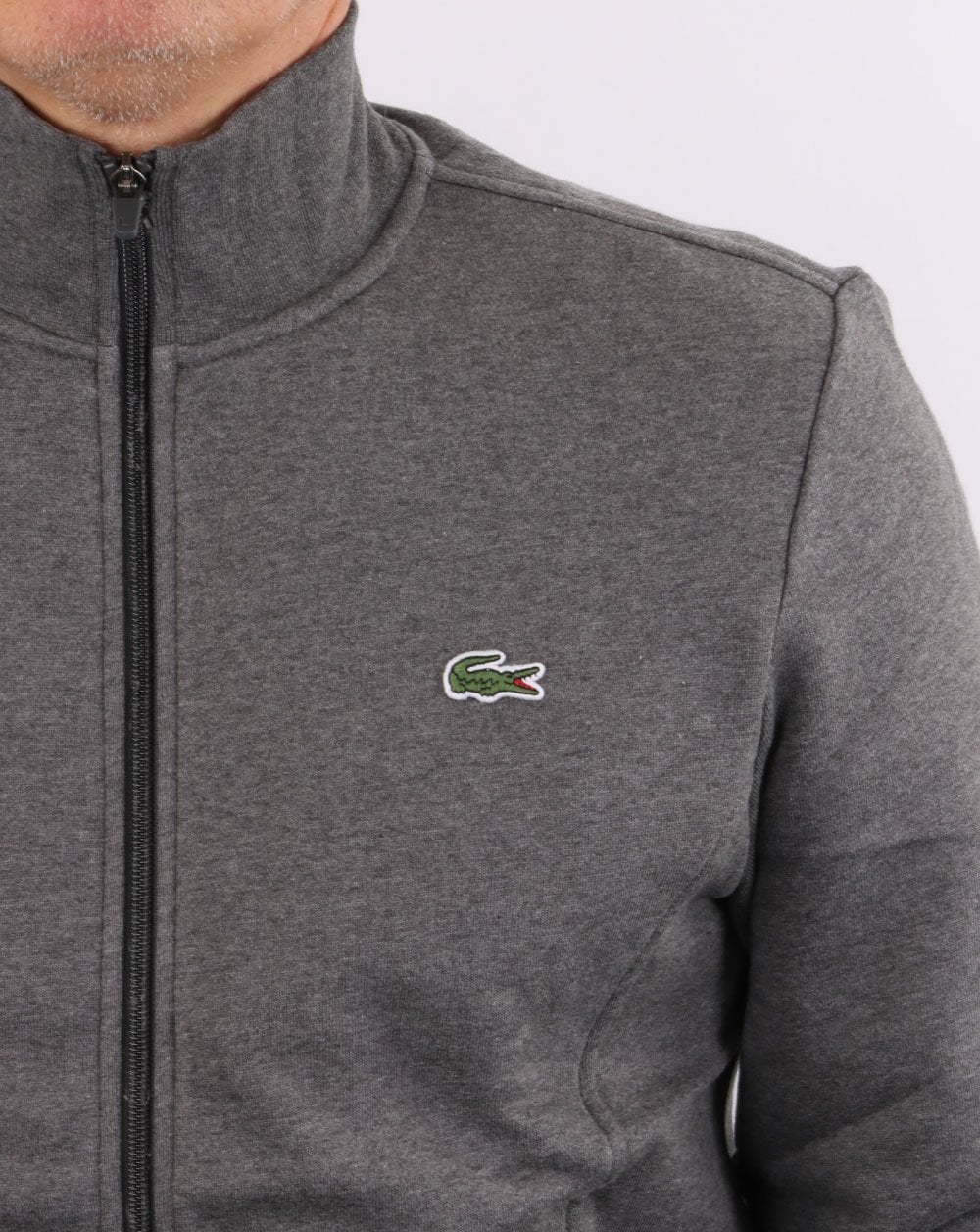 Lacoste Full Zip Track Top Graphite