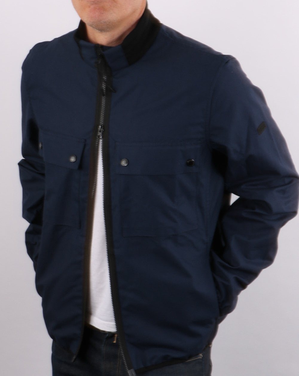 Barbour International Belsfield Casual Jacket Dress Blue