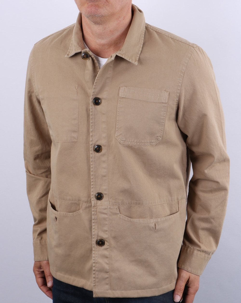 Barbour Dene Overshirt Stone