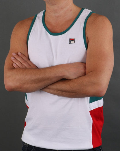 Fila Vintage Vest White-Green-Red
