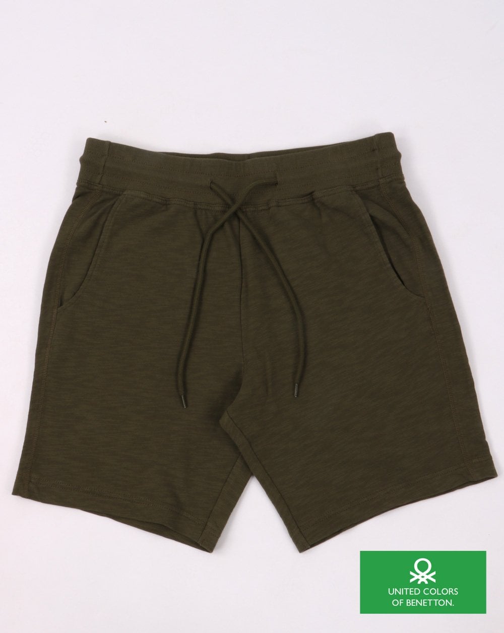 Benetton Sweat Shorts Khaki Green