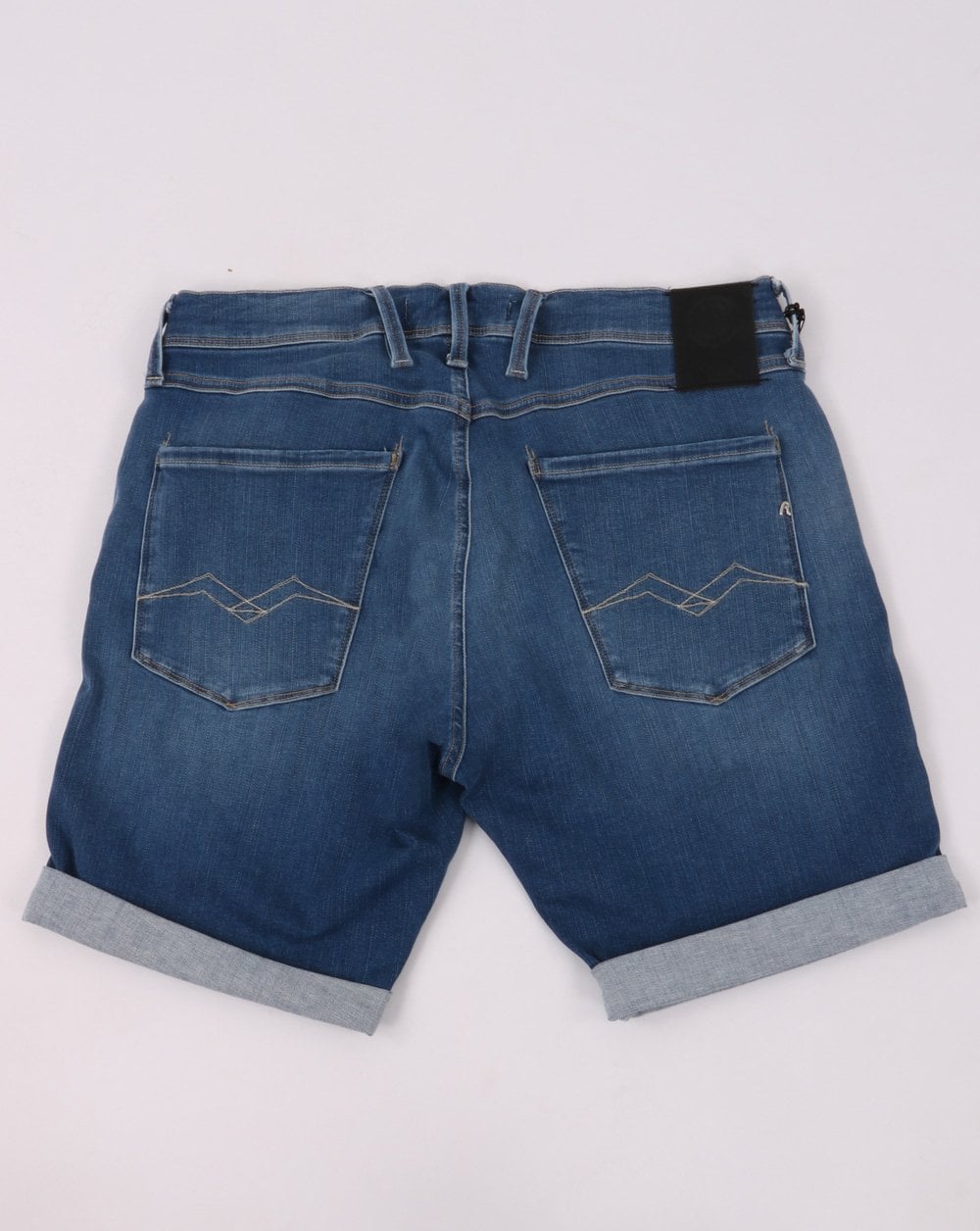 Replay Hyperflex Denim Shorts Medium Blue