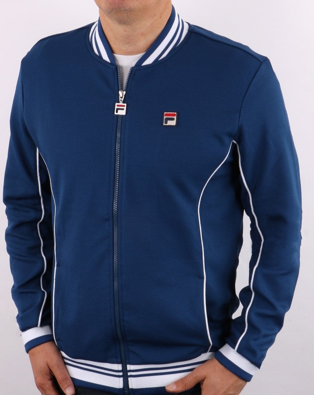 Fila Vintage Retro Track Top Navy