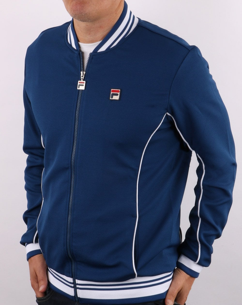 Fila Vintage Retro Track Top Navy
