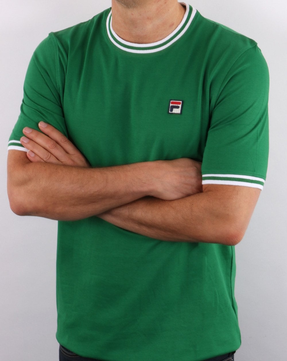 Fila Vintage Ringer T Shirt Green