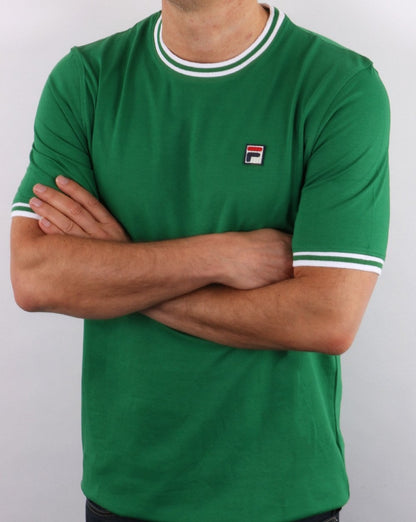 Fila Vintage Ringer T Shirt Green