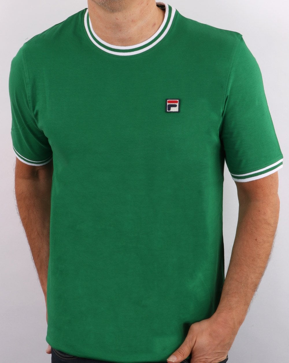 Fila Vintage Ringer T Shirt Green