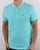 Tommy Jeans Cotton Pique Polo Shirt Aqua Blue