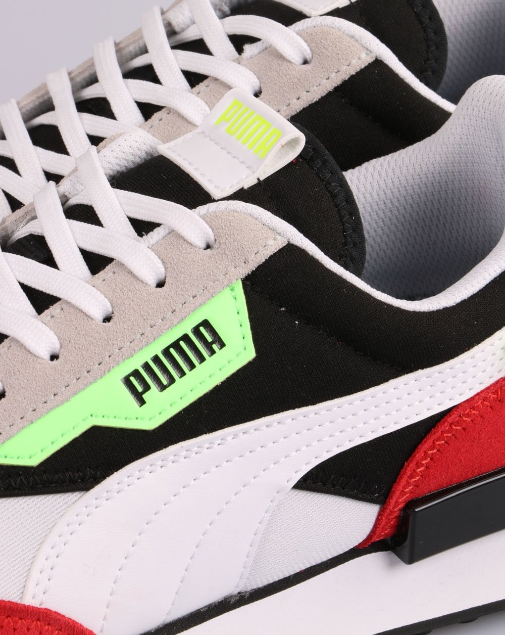 Puma Future Rider Retro Trainers White/Red/Black