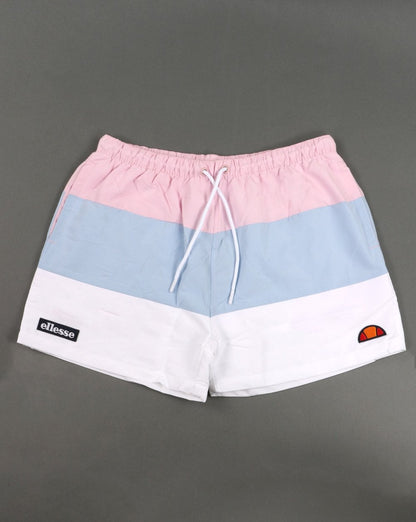 Ellesse Cielo Swim Shorts Pink, Sky & White