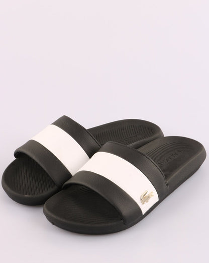 Lacoste Footwear Croco Slide Black/White