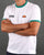 Ellesse Ringer T Shirt White/Green