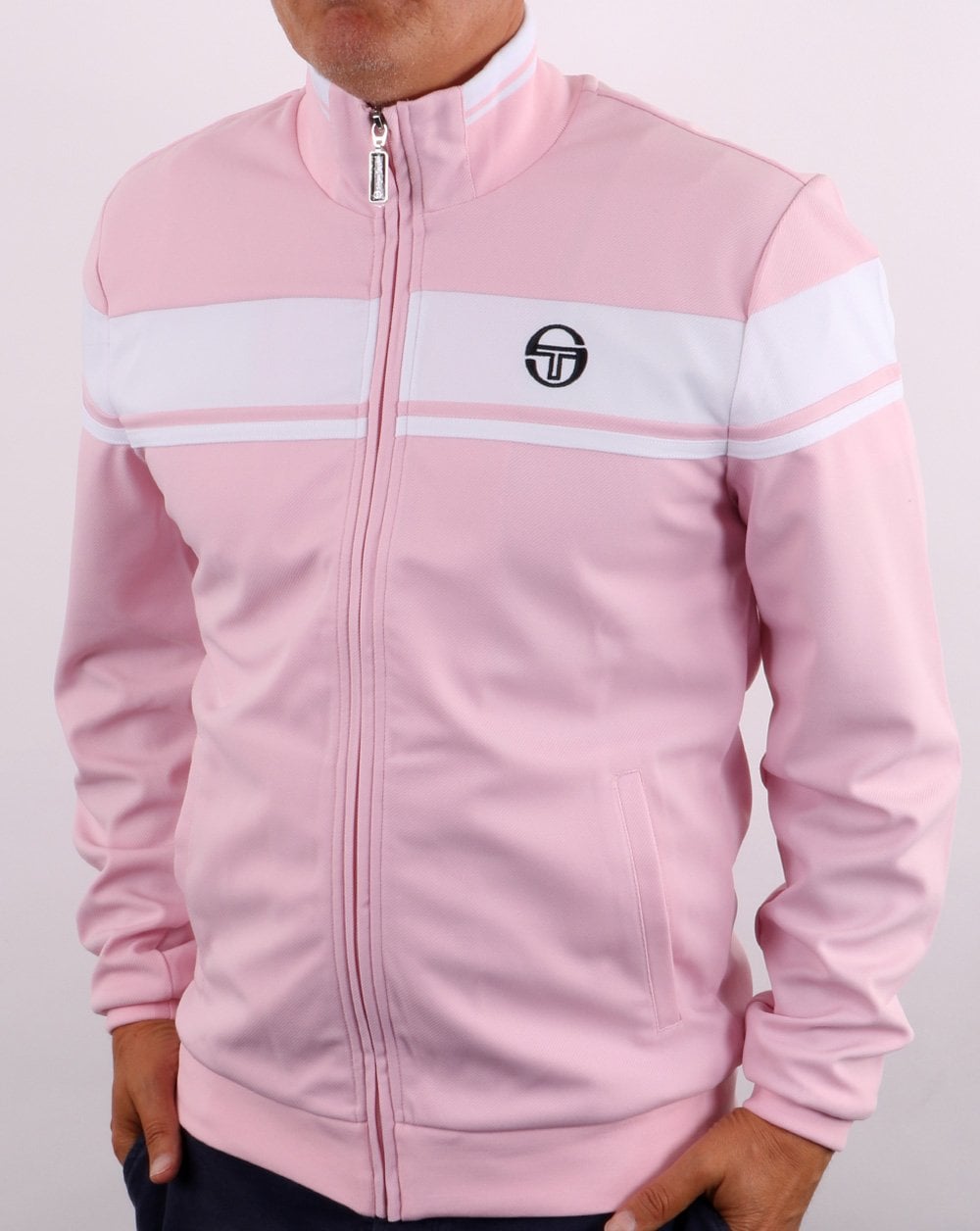 Sergio Tacchini Masters Track Top Pink/White