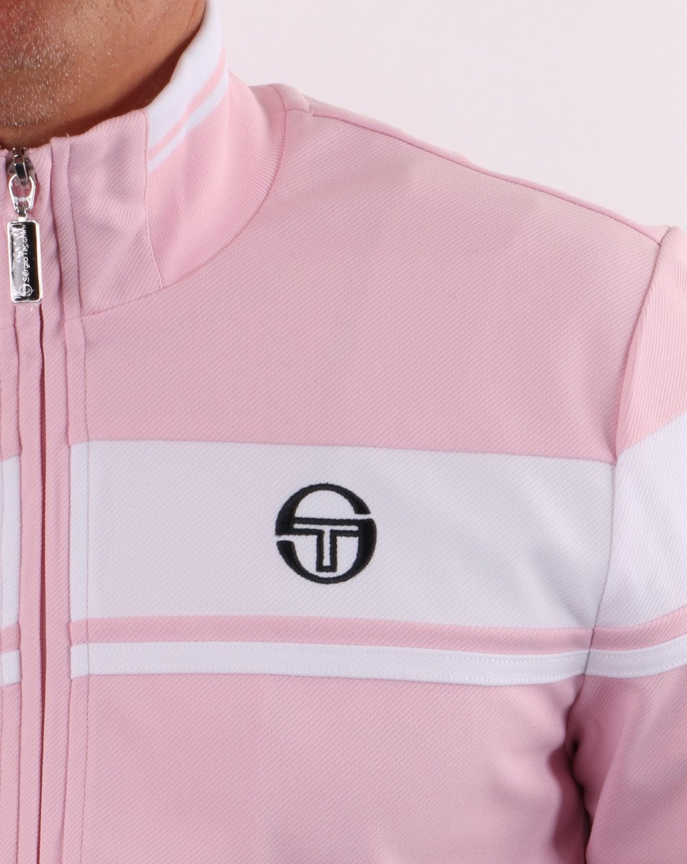 Sergio Tacchini Masters Track Top Pink/White