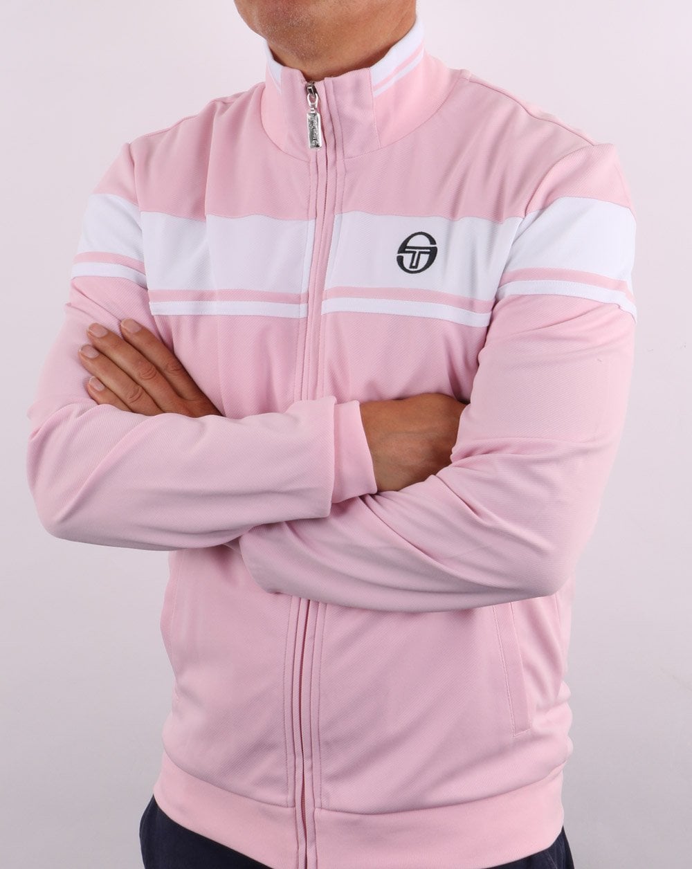 Sergio Tacchini Masters Track Top Pink/White