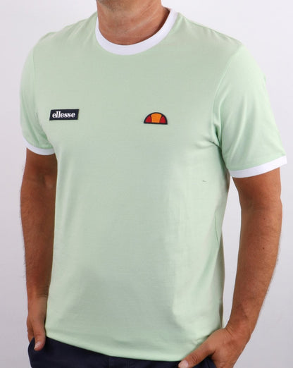 Ellesse Ringer T Shirt Light Green