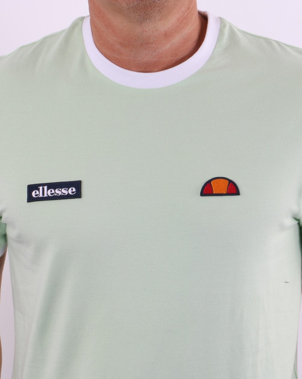 Ellesse Ringer T Shirt Light Green