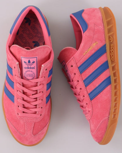 Adidas Hamburg Trainers Rose Pink/ Blue