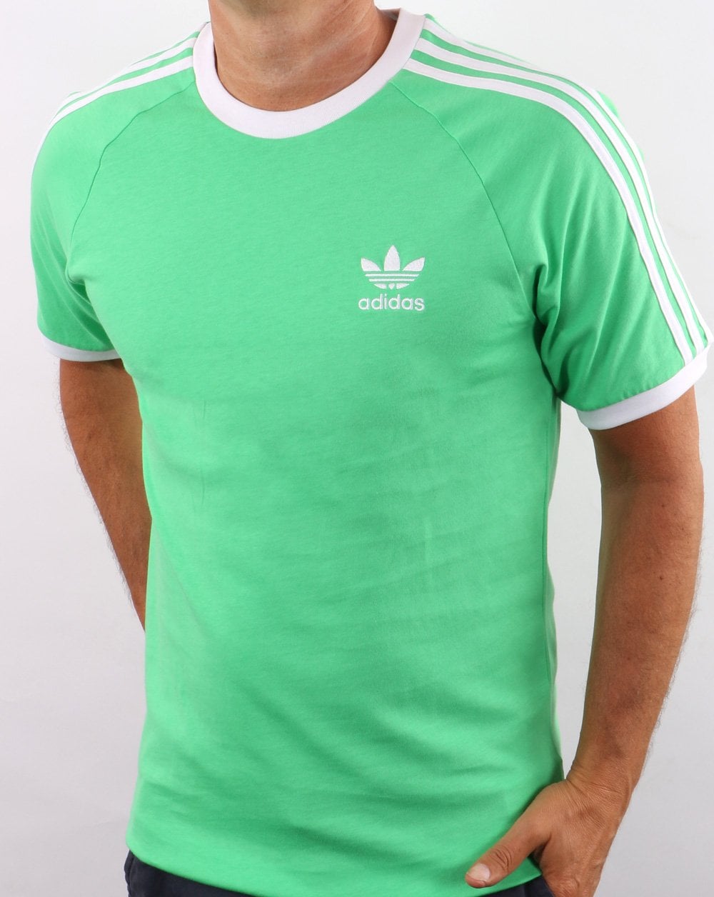 Adidas Originals 3 Stripes T Shirt fresh Green