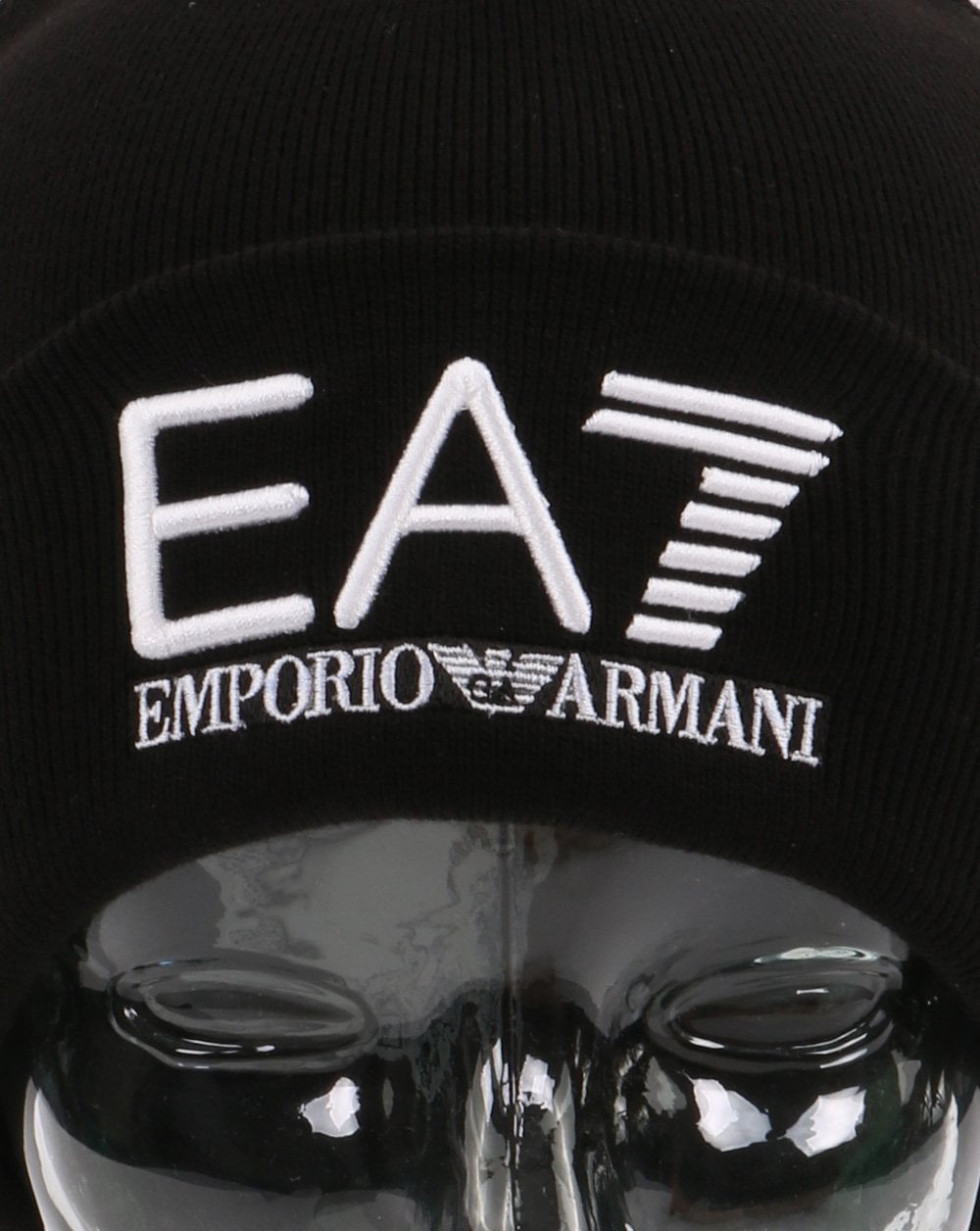 EA7 Beanie Hat Black
