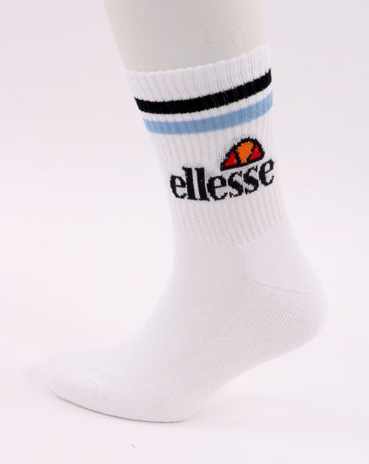 Ellesse Pullo 3 Pack Socks White/navy