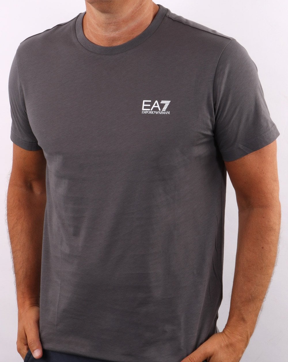 Emporio Armani EA7 Classic T Shirt Charcoal Grey