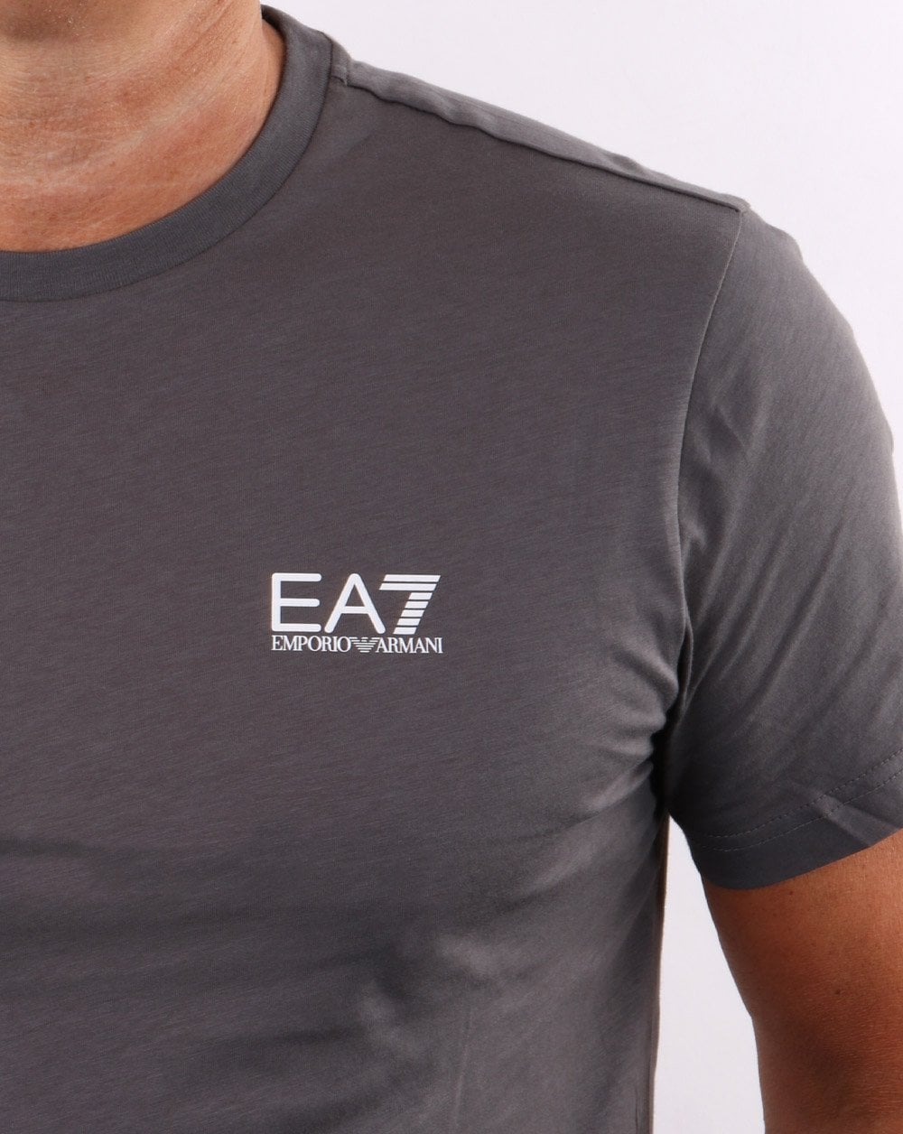 Emporio Armani EA7 Classic T Shirt Charcoal Grey