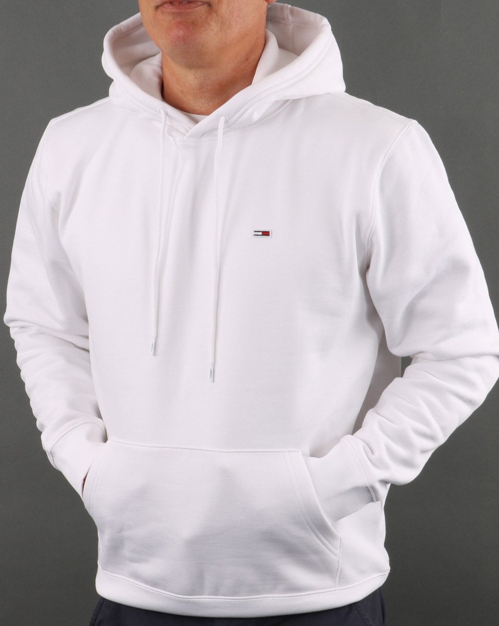 Tommy Hilfiger Fleece Hoody White