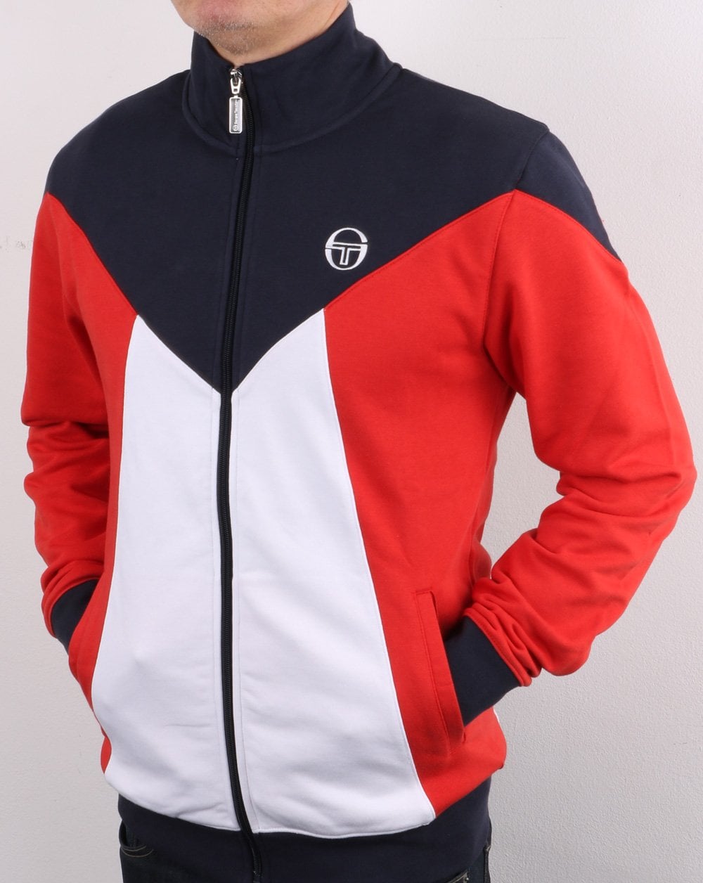 Sergio Tacchini Vero Track Top Navy/White/red